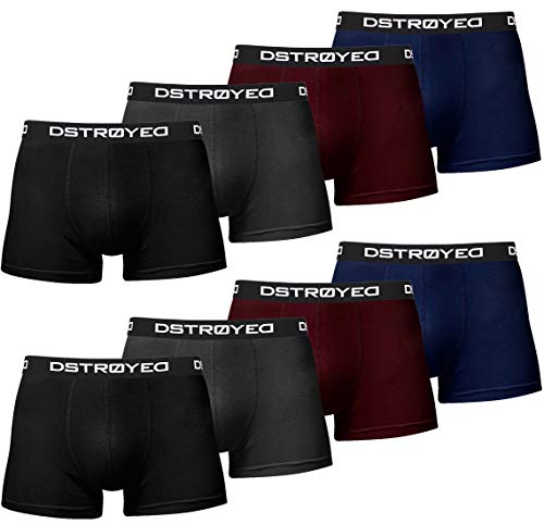 DSTROYED ® Boxershorts Herren 8er Pack S-5XL Unterhosen Männer Unterwäsche Men (316b 8er Set Mehrfarbig, s) von DSTROYED