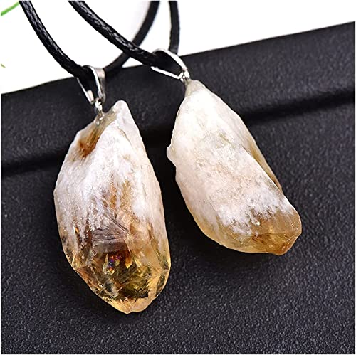 natural stone pendant Natürlicher Anhänger, 1 Stück, natürlicher Amehtyst, Original-Anhänger, Rohkristall, Quarz, ReikiHealing for Männer und Frauen, Charm-Schmuck, Geschenk ( Color : Quartz , Size : von DSXJEZNJ