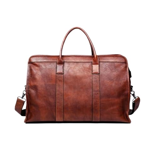DSYZVEIW Herrengepäck Tragetaschen Messenger Schultertaschen Laptoptaschen Handtaschen Aktentaschen aus echtem Leder von DSYZVEIW