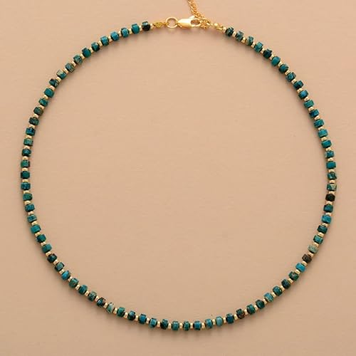 DSZUJTYROP Latest Stone Women Chokers Necklace Fashion Chain Short Collar Trendy Simple Jewelry Femme(Imperial Jasper) von DSZUJTYROP