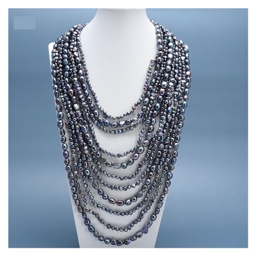 DSZUJTYROP Schmuck 18"-32" 11 Stränge Natürliche Süßwasser Schwarze Perle Keshi Perlenkette for Frauen DSZUJTYROP Schmuck 18"-32" 11 Stränge Natürliche Süßwasser Schwarze Perle Keshi Perlenkette for Frauen von DSZUJTYROP