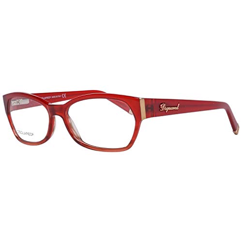 DSquared DQ5045 55068 Dsquared2 Brillengestelle Dq5045 068 55 Oval Brillengestelle 54, Rot von DSQUARED2