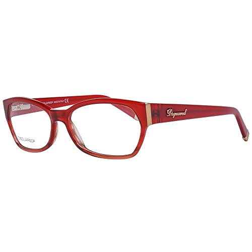 DSquared DQ5045 55068 Dsquared2 Brillengestelle Dq5045 068 55 Oval Brillengestelle 54, Rot von DSQUARED2