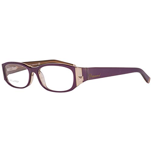 DSquared DQ5053 53081 Dsquared2 Brillengestelle Dq5053 081 53 Oval Brillengestelle 55, Violett von DSQUARED2