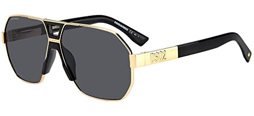 DSquared Unisex D2 0028/S Sonnenbrille, Rhl/Ir Gold Schwarz, 63 von DSQUARED2