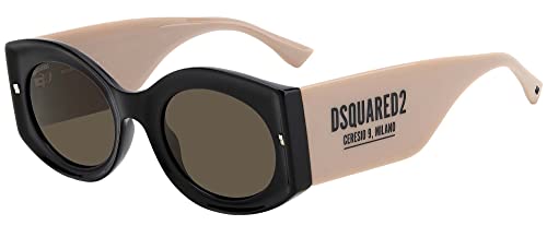 DSQUARED2 Unisex D2 0071/S Sonnenbrille, 0wm/70 schwarz beige, 51 cm von DSQUARED2