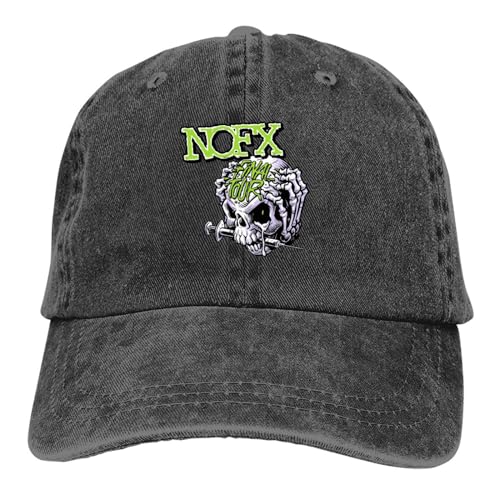 DTDSWNCD Klassisch gewaschen Herren Baseballkappe Final Tour Skull Trucker Caps Papa Hut NOFX Baumwolle Golf Hüte Cool von DTDSWNCD