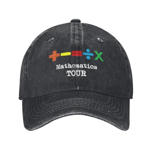 DTDSWNCD Klassisch E-Ed S-Sheeran Die Mathematik Tour Baseballmützen Casual Denim Getragen 2024 Unisex Outdoor Unstrukturierte Hüte Cool von DTDSWNCD