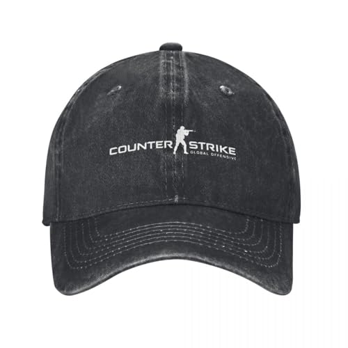 Klassisch Counter-Strike 2 CS Go Mode Getragen Gewaschen Schießen Stil Unisex Sommer Outdoor Baseball Caps Cool von DTDSWNCD