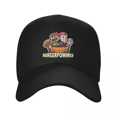 Klassisch LukasBS Burgerpommes Caps Unisex Hip-Hop Dad Hat Sun Caps Atmungsaktives Polyester Waschbare Baseballcaps Cool Cap von DTDSWNCD