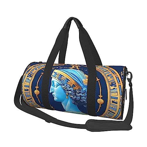 Love Goddess Runde große Kapazität faltbare Seesack für Damen Herren Gym Tote, Sport Duffel., Schwarz , Einheitsgröße von DTGPRO