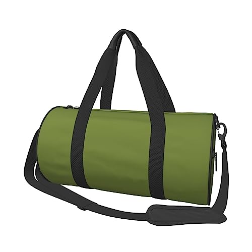 Solide dunkelgrün & * rund, große Kapazität, faltbare Seesack für Damen und Herren, Sporttasche, Sporttasche., Schwarz , Einheitsgröße von DTGPRO