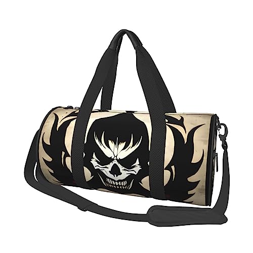 Teufel Satan & * Runde große Kapazität faltbare Seesack für Damen Herren Gym Tote, Sport Duffel., Schwarz , Einheitsgröße von DTGPRO