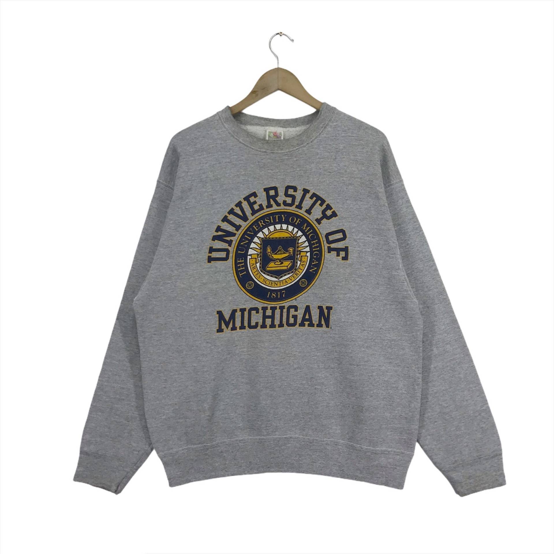 Selten Vintage 90Er Jahre Universität Von Winzigen Sweatshirt Spellout Big Logo Pullover Große Größe Made in Usa von DTHREESTORE