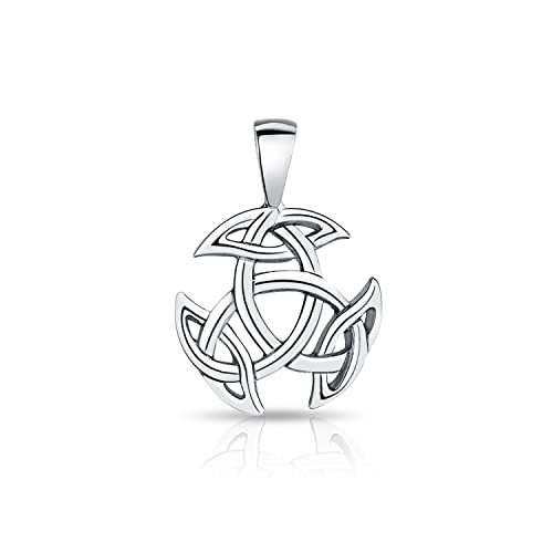 DTPsilver® 925 Sterling Silber Keltische Knoten Triquetra Dreifaltigkeit Anhänger von DTPsilver