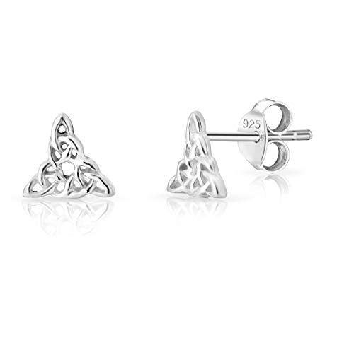 DTPsilver - Damen - Ohrringe 925 Sterling Silber Keltisch Knoten - Ohrstecker von DTPsilver