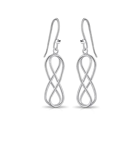 DTPsilver - Damen - Ohrringe Ohrhänger 925 Sterling Silber - Doppelt Unendlichkeit von DTPsilver