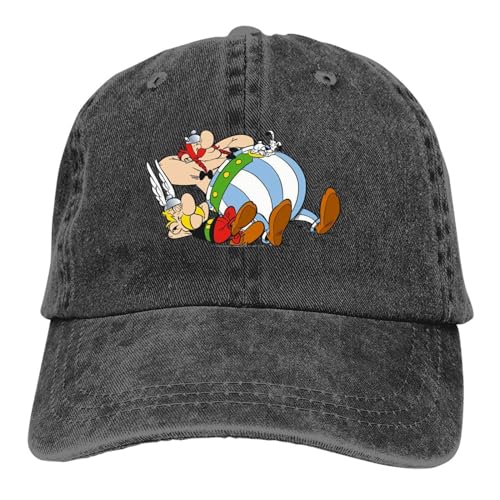 DTXFSHRU Classic Washed Herren Baseball Cap Sleep Trucker Caps Papa Hat und Obelix Golf Hüte cool von DTXFSHRU