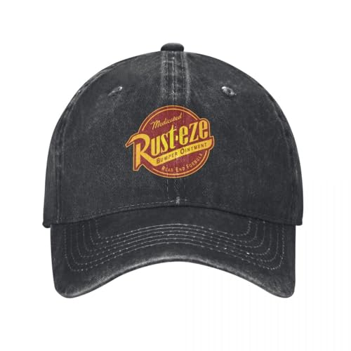 DTXFSHRU Klassisch l capCars Lightning Mc-Queens Custom Retro Denim Washed Baseball Caps Herren Cowboy Sonnenschutzhut Damen Trucker Cap von DTXFSHRU