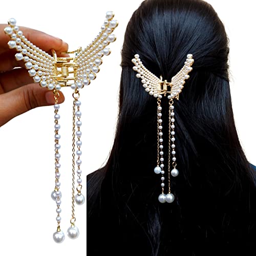 Diwakars Einhorn-Haarspangen, Schmetterlings-Haarspange für Mädchen, Schmetterlings-Clips für Brautfrauen, Metall- und Perlen-Clutcher, Styling-Clips, Haarschmuck für Damen, Modell 1 Diwakars Einhorn-Haarspangen, Schmetterlings-Haarspange für Mädchen, Schmetterlings-Clips für Brautfrauen, Metall- und Perlen-Clutcher, Styling-Clips, Haarschmuck für Damen, Modell 1 von DU DIWAKAR'S UNICORN