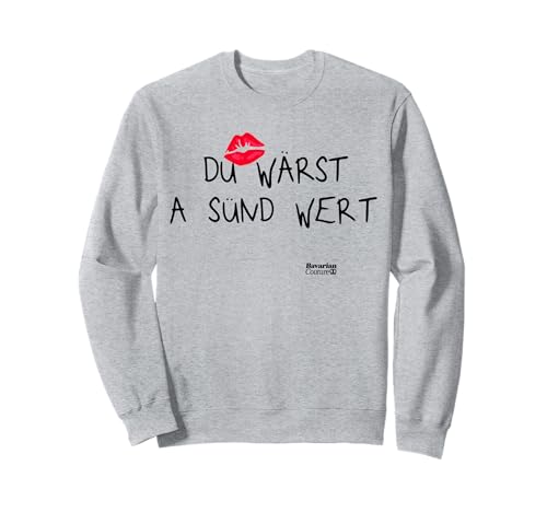 DU WÄRST A SÜND WERT X Wiesn Tracht Dirndl Liebe Oktoberfest Sweatshirt DU WÄRST A SÜND WERT X Wiesn Tracht Dirndl Liebe Oktoberfest Sweatshirt von DU WÄRST A SÜND WERT - Bavarian Couture Okoberfest