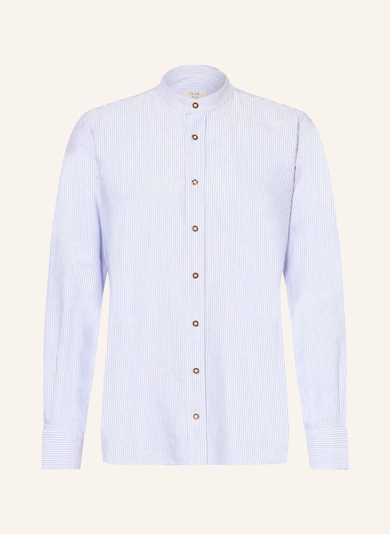 du4 Trachtenhemd Hansi Regular Fit Mit Stehkragen blau von DU4