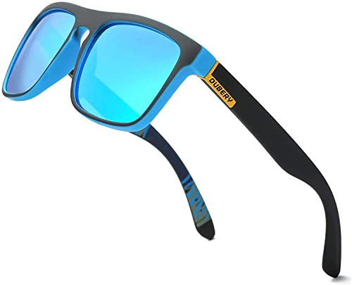 DUBERY Herren Polarisierte Sport Sonnenbrille Outdoor Ausreit Angeln Sommer Brillen, Blau von DUBERY