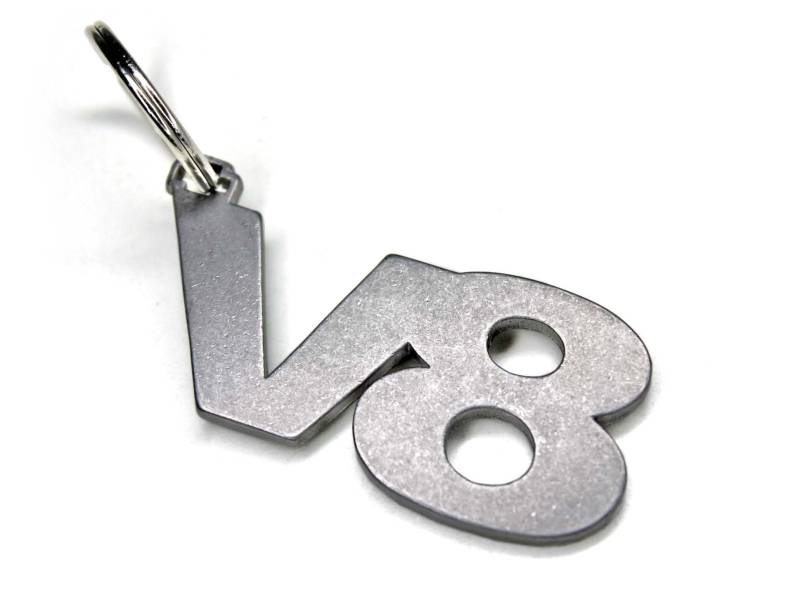 V8 Auto Zylinderkopfdichtung Us Car Schlüsselanhänger Aus Edelstahl V Motor Anhänger von DUBSPENCER