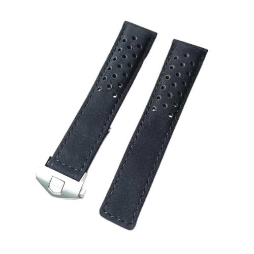 DUBTEDHOU Retro-Lederarmband, Uhrenarmband Leder for Aquaracer Carrera Monaco Multicolor Mehrere Größen(23,20mm) von DUBTEDHOU