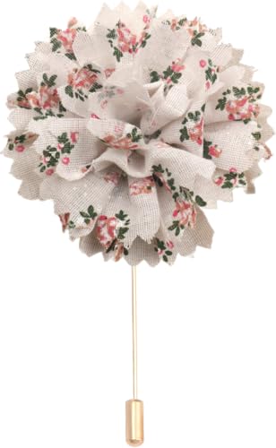 Satinblume Anstecknadel Anstecker Hochzeit Boutonn 13 * 17CM 10/5 STÜCK Große Kamelie Gold Stoff Chiffon Blume Anstecknadel Abzeichen Mit Gold Pin Blume Blume Anstecknadel Brosche Pin(White) von DUBTEDHOU