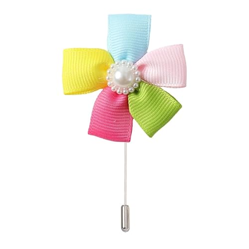 Satinblume Anstecknadel Anstecker Hochzeit Boutonn 5 * 9 cm 10/20 Stück Perlenblume Silber Satin Blume Anstecknadel Anstecker Blume Rose Blume/Rose Anstecknadel Brosche Pin/Gold Silber(Silver pin) von DUBTEDHOU
