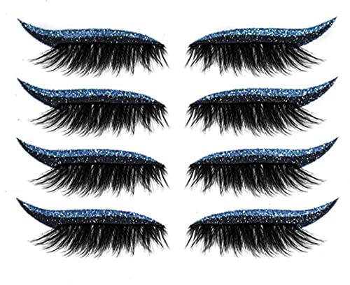 2023 Neue wiederverwendbare Eyeliner und Wimpern Sticker 2 in 1 Glitter Fake Eyelashes Eyeliner Sticker Natürliche & Wasserfeste Wimpern Sticker Einfach aufzusetzen für Frauen Make Up 2023 Neue wiederverwendbare Eyeliner und Wimpern Sticker 2 in 1 Glitter Fake Eyelashes Eyeliner Sticker Natürliche & Wasserfeste Wimpern Sticker Einfach aufzusetzen für Frauen Make Up von DUBUSH