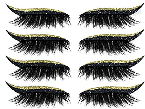 2023 Neue wiederverwendbare Eyeliner und Wimpern Sticker 2 in 1 Glitter Fake Eyelashes Eyeliner Sticker Natürliche & Wasserfeste Wimpern Sticker Einfach aufzusetzen für Frauen Make Up 2023 Neue wiederverwendbare Eyeliner und Wimpern Sticker 2 in 1 Glitter Fake Eyelashes Eyeliner Sticker Natürliche & Wasserfeste Wimpern Sticker Einfach aufzusetzen für Frauen Make Up von DUBUSH