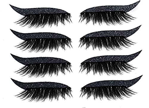 2023 Neue wiederverwendbare Eyeliner und Wimpern Sticker 2 in 1 Glitter Fake Eyelashes Eyeliner Sticker Natürliche & Wasserfeste Wimpern Sticker Einfach aufzusetzen für Frauen Make Up 2023 Neue wiederverwendbare Eyeliner und Wimpern Sticker 2 in 1 Glitter Fake Eyelashes Eyeliner Sticker Natürliche & Wasserfeste Wimpern Sticker Einfach aufzusetzen für Frauen Make Up von DUBUSH