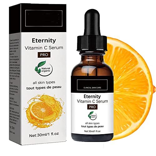Eternity Vitamin C Serum Collagen Anti Aging Vitamin C Serum Vitamin C Serum für das Gesicht Dunkle Flecken Whitening Essence Gesicht für Frauen und Männer von DUBUSH