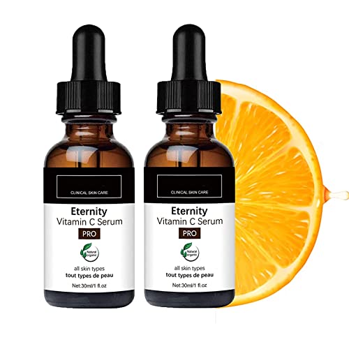 Eternity Vitamin C Serum Collagen Anti Aging Vitamin C Serum Vitamin C Serum für das Gesicht Dunkle Flecken Whitening Essence Gesicht für Frauen und Männer von DUBUSH