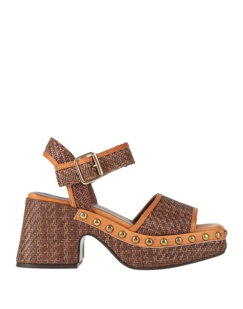 DUCCIO DEL DUCA Sandale Damen Dunkelbraun von DUCCIO DEL DUCA