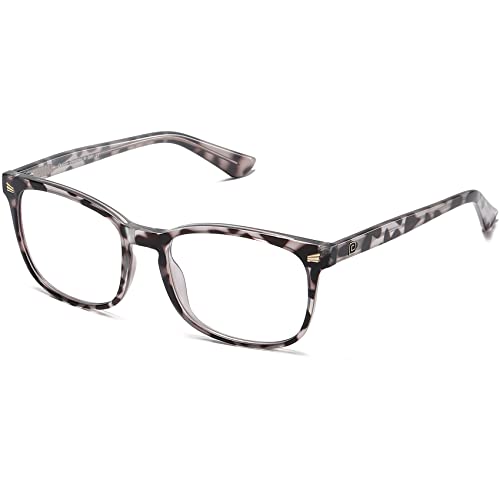 DUCO Blaulichtfilter Brille Damen Herren Bildschirmbrille,Vintage ohne Stärke Blaulicht Brille UV Schutz Anti-Müdigkeit 5201S von DUCO