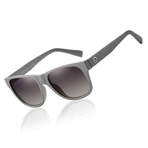 DUCO Herren Polarisierte Sonnenbrille Klassische Rechteckig TR-90 Rahmen UV400 2145 von DUCO