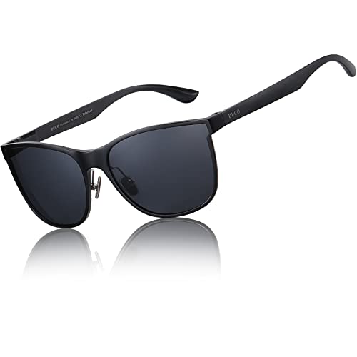 DUCO Herren polarisierten Fahren Sonnenbrille Klassischer Stil Brillenmode Umrandeten Gläser UV400 Schutz 8205 von DUCO