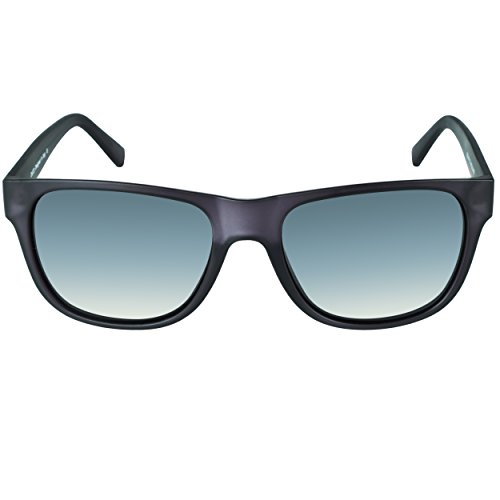 DUCO Klassische Square Polarisierte Acetat Sonnenbrille für Herren und Damen UV400 2145 (Matt Transparente/Grau) von DUCO