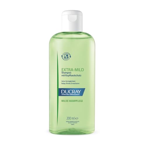 Ducray EXTRA-MILD, Kopfhautschutz Shampoo, dermatologische Haarpflege für Babys, Kinder und Erwachsene, besonders verträglich, klinisch getestet, 200 ml von Ducray
