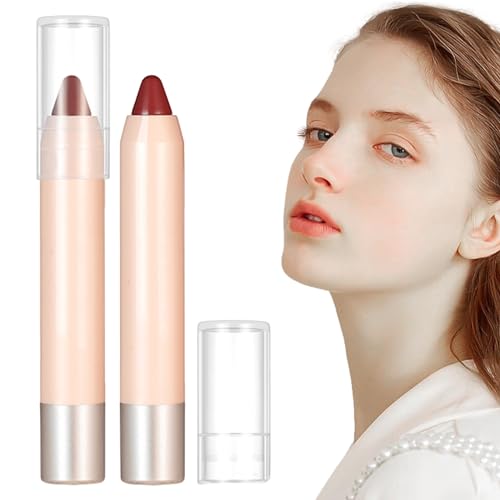 Liplinerstift - Lipgloss und Lippenfleck | Wasserfester Lipliner und 20 g Lippenstift, wischfest und langlebig, 8 natürliche Farben für Damen-Make-up Dudok von DUDOK