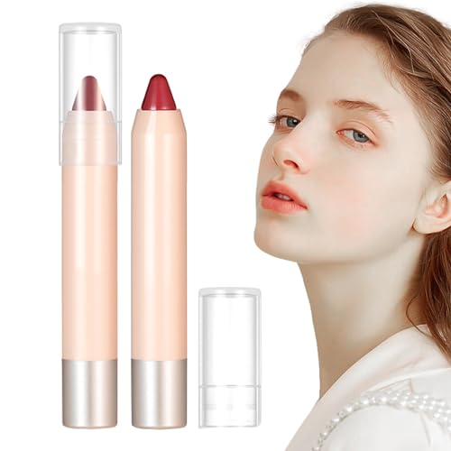 Lippenfleckenmarker - Lippenstift und Lipgloss - Wasserfester Lipliner und 20 g Lippenstift, wischfest und langlebig, 8 natürliche Farben für Damen-Make-up Dudok von DUDOK