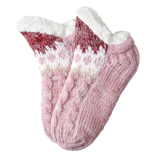 Slipper-Socken für Damen - Universelle flauschige Lammwollsocken in Einzelgröße,Damenmode für Wohnzimmer, Schlafzimmer, Esszimmer, Arbeitszimmer, Spielzimmer Dudok von DUDOK