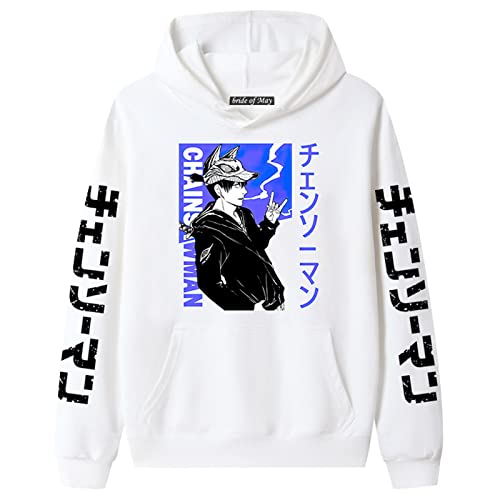 DUDSOG Chainsaw Man Hayakawa AKI Hoodie für Damen Herren Anime Hayakawa AKI Cosplay Kostüm Casual Bedrucktes Langarm Kapuzen Sweatshirt Pullover Jacke von DUDSOG