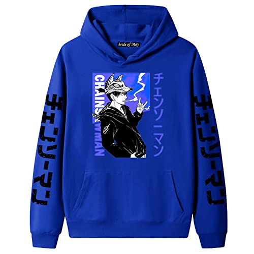 DUDSOG Chainsaw Man Hayakawa AKI Hoodie für Damen Herren Anime Hayakawa AKI Cosplay Kostüm Casual Bedrucktes Langarm Kapuzen Sweatshirt Pullover Jacke von DUDSOG