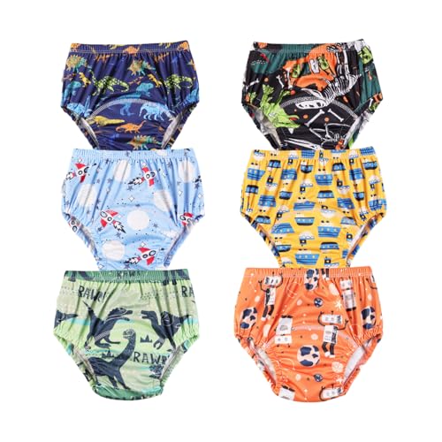 DUDUFUN 6er-Pack Baby Kleinkinder Töpfchen Trainingshose Trainerhose für Jungen und Mädchen 4-6 Jahre von DUDUFUN