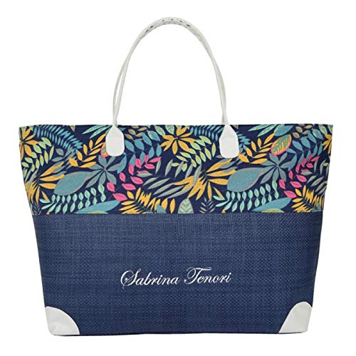DUE ESSE (DUE) Unisex Zwei ASSE Distribuzioni-Strandtasche Sabrina Tenori-Modell Top Elegance-4 Verschiedene Farben, Muster: von DUE ESSE (DUE)