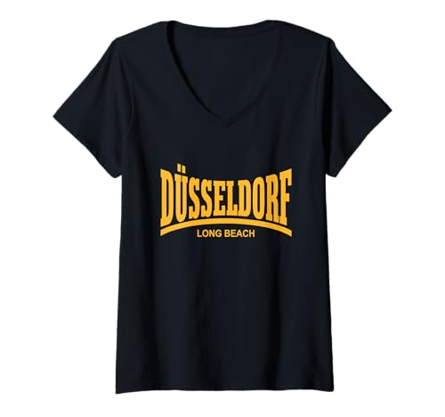 Damen DÜSSELDORF - LONG BEACH T-Shirt mit V-Ausschnitt Damen DÜSSELDORF - LONG BEACH T-Shirt mit V-Ausschnitt von DÜSSELDORF - ALTSTADT